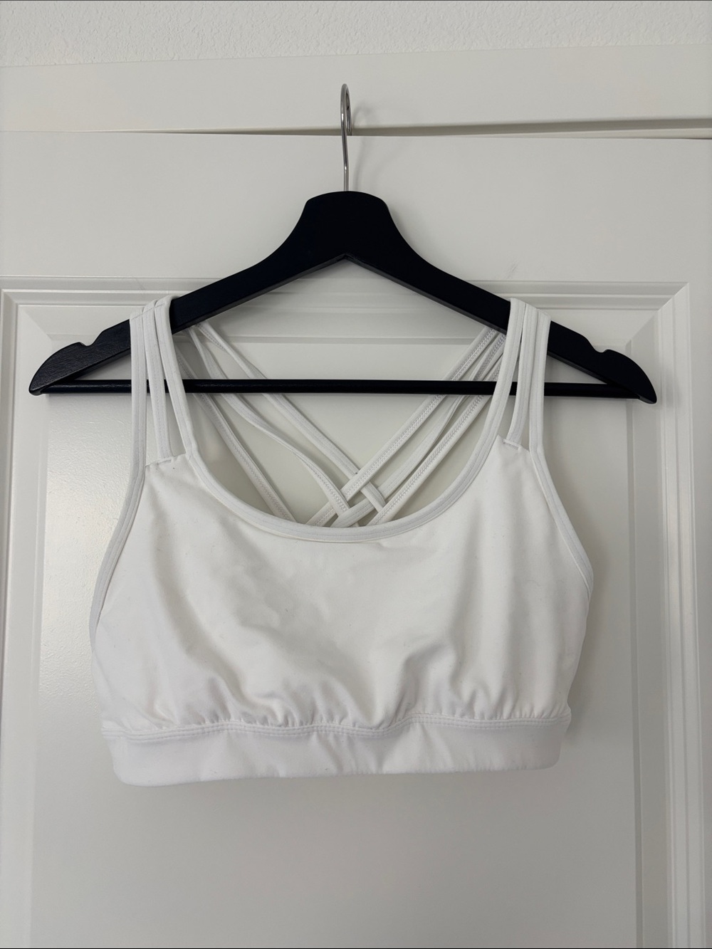 Athleta Fully Focused White Sports Bra - Picture 3 of 4